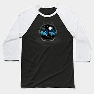 Astronaut crystal snow Baseball T-Shirt